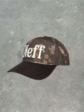 ☀️ Neff Floral Snapback Hat OSFA Brown NWT